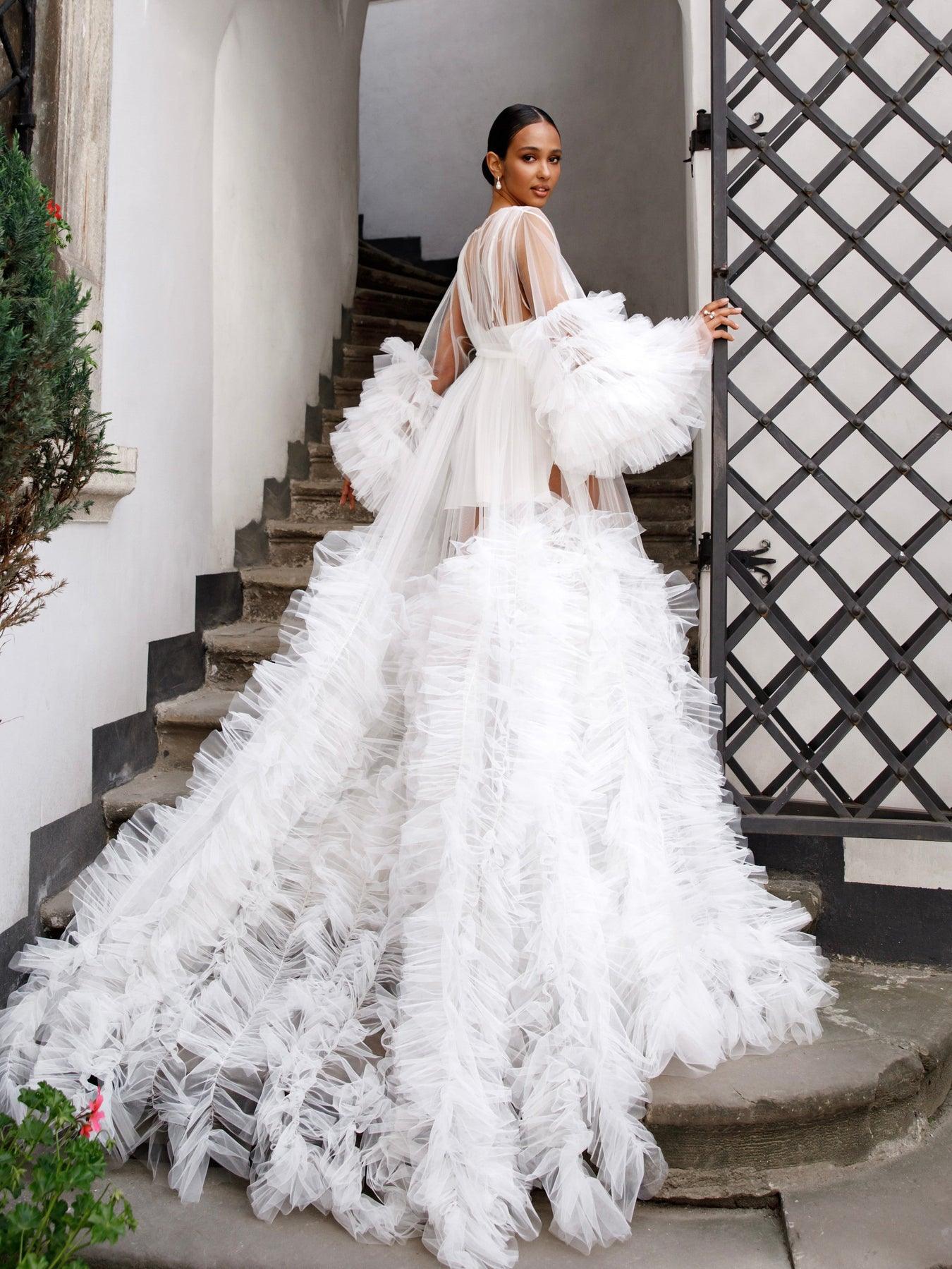 What is the ideal length for a bride's robe?
